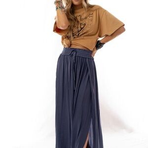 Navy Blue Women's Maxi Skirt